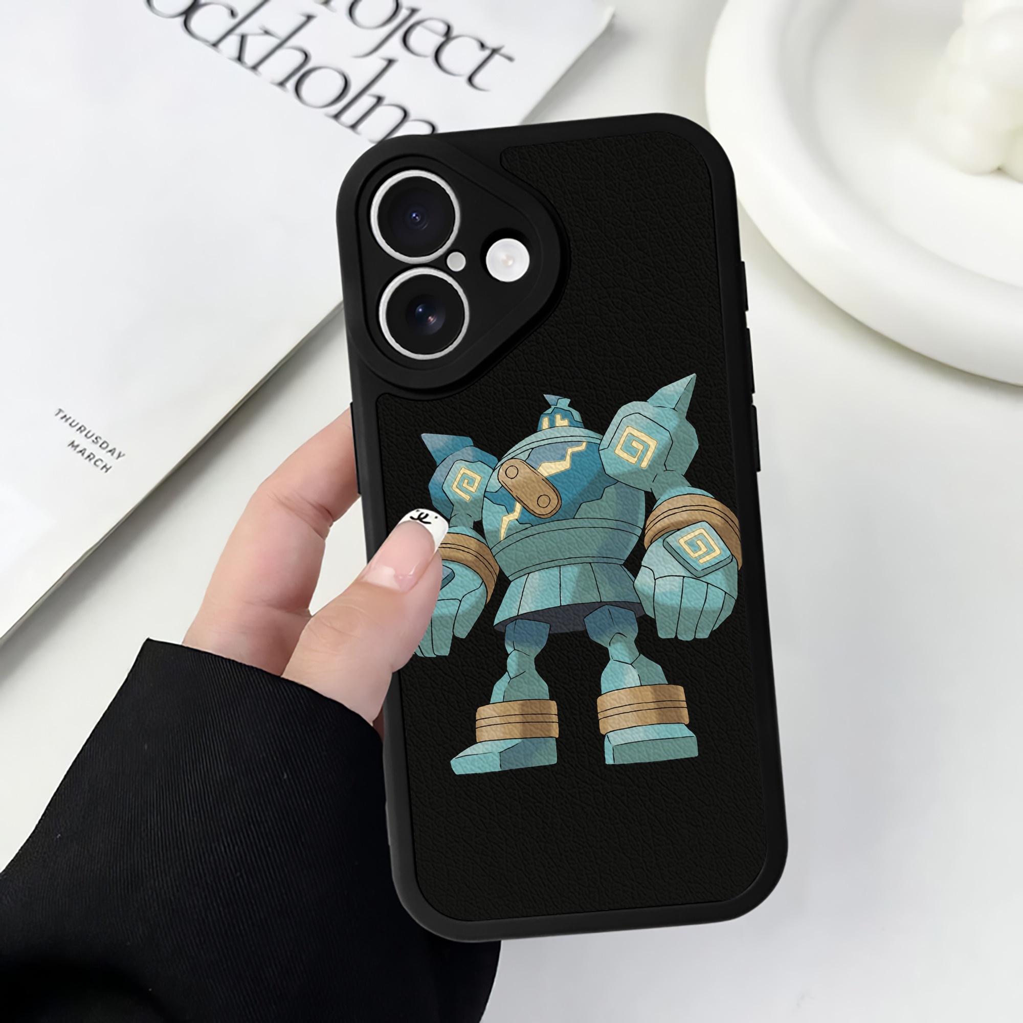 （画像用） ポケットモンスター Pokémon 【iPhone 16シリーズ対応】シリコンスマホケース（レザー調） 材質：シリコン